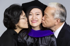 Parents congratulate their Graduate