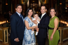 Family after baptism of baby son