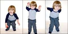 Jumping boy - triptych