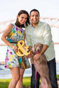 engaged-couple-and-their-dog