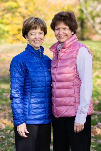 Sisters in Central Park in Autumn