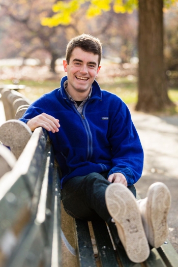 Portrait of Son on Central Park Bench