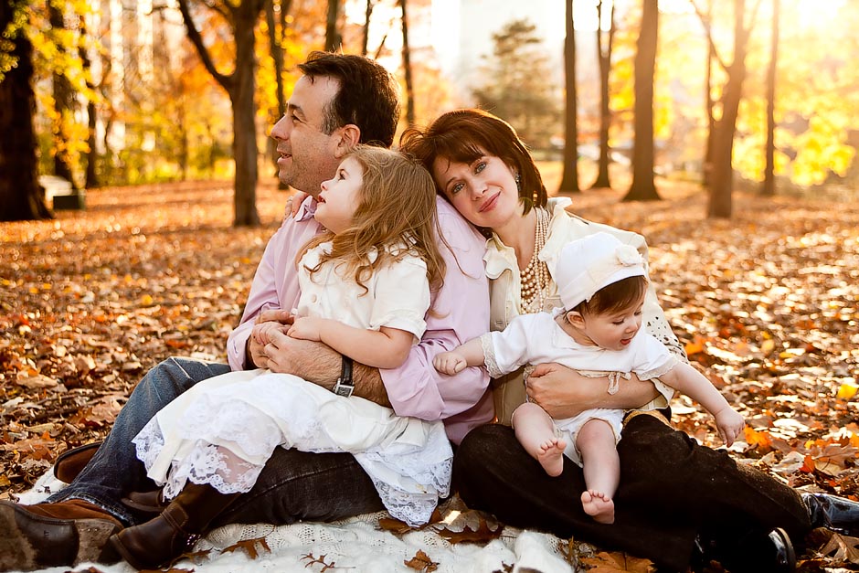 Family Portrait in Fall