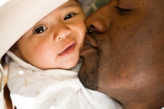 Father and Daughter Closeup