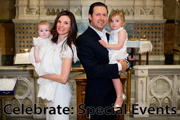 Birthdays, christenings, brises and other special events